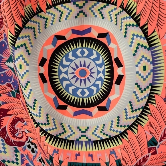 Mara Hoffman Orange Shift Dress in Jungle Trip Coral - Picture 9 of 16